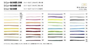 シニュー糸5本撚-250B Chỉ Sinew Xoắn 5 Sợi 250B