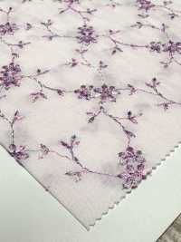 KCL502-D491 60 Vải Cotton Lawn Thêu Nhiều Màu Trên Bãi Cỏ Uni Textile Ảnh phụ