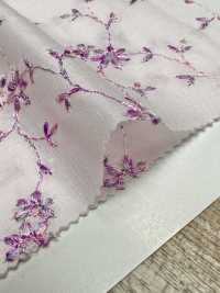 KCL502-D491 60 Vải Cotton Lawn Thêu Nhiều Màu Trên Bãi Cỏ Uni Textile Ảnh phụ