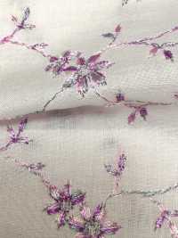 KCL502-D491 60 Vải Cotton Lawn Thêu Nhiều Màu Trên Bãi Cỏ Uni Textile Ảnh phụ