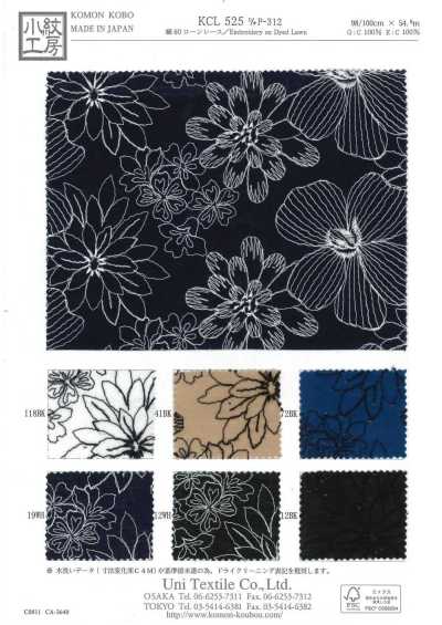 KCL525-DP-312 Đăng Ten Vải Cotton Lawn 60