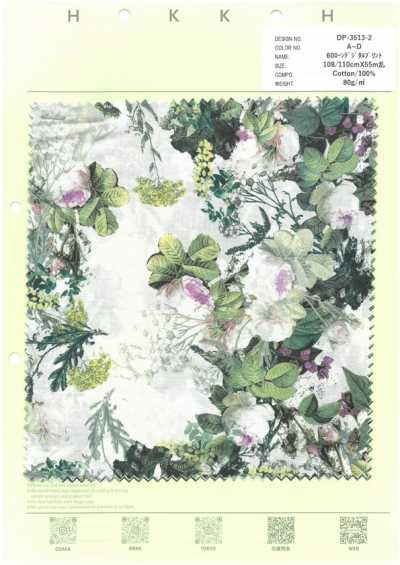 DP-3513-2 Vải Cotton Lawn 60 In Kỹ Thuật Số Hoa