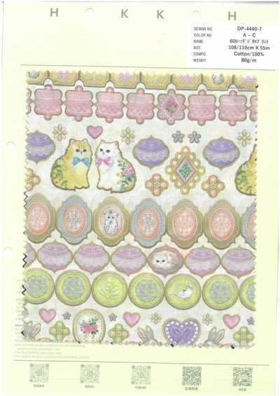 DP-4440-7 Vải Cotton Lawn 60 In Kỹ Thuật Số Họa Tiết Bánh Quy Icing