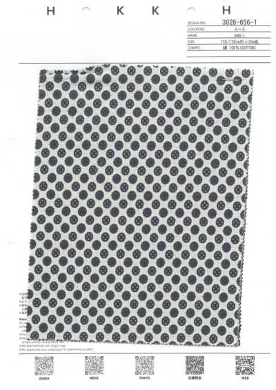 3026-656-1 Vải Cotton Lawn 60 Hoa Văn Nhỏ