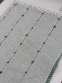 8026-855-1 Vải Cotton Lawn Cỏ Kẻ Sọc Hoa Nhỏ Hokkoh Ảnh phụ
