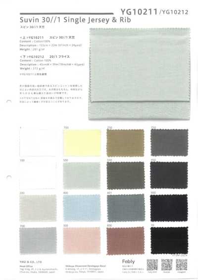 YG10211 Suvin 30//1 Vải Cotton Tenjiku