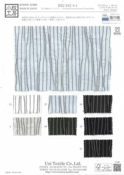 KYC912-D3 T/C Nhuộm Sợi Tuck Dobby