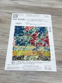 KCP807MWL-DK-22 Áo Thun Mary Jean Họa Tiết Sóng Thần Kỳ Lạ, Chất Liệu Cotton 80 %, In Hoa Văn Liberty.[Vải] Uni Textile Ảnh phụ