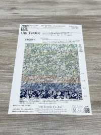 KCP807MWL-DK-23 Vải Cotton 80 % Lawn, Họa Tiết Miracle Wave Liberty, Màu Xám Tro. Uni Textile Ảnh phụ