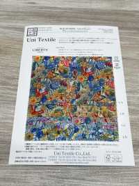 KCP807MWL-DK-8 Vải Cotton 80 Vải Cotton Lawn Miracle Wave Liberty Print Diane Uni Textile Ảnh phụ