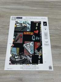 KDP2312SD-58-DD-774 Bản In Phun Khổ Khổ Rộng Lụa Crepe De Chine Nữ Tính[Vải] Uni Textile Ảnh phụ