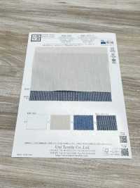 KKC243-D1 20/ -Quần Yếm Vải Thô Dungaree Nhuộm Sợi Kẻ Sọc Uni Textile Ảnh phụ