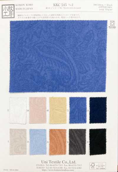 KKC545-D2 Cotton 40 Nhuộm Jacquard
