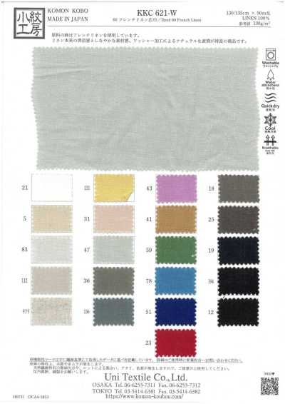 KKC621-W Linen Pháp 60 Khổ Rộng
