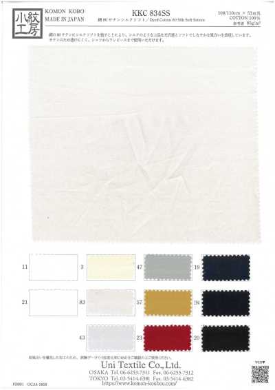 KKC834SS Cotton 80 Satin Lụa Mềm