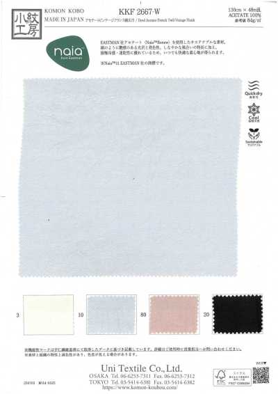 KKF2667-W Acetate Vintage Twill đặc Biệt Khổ Rộng