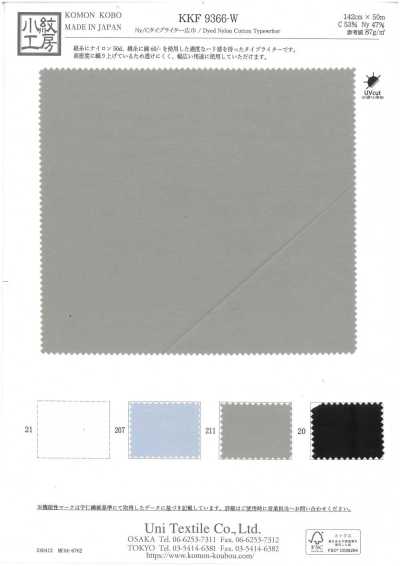 KKF9366-W Ny/C Vải Cotton Typewritter Khổ Rộng