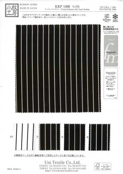 KKP1400-D170 Lụa Crepe De Chine Nữ Tính