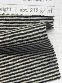 SD0188 Vải Vải Cotton Tenjiku Nhuộm Sợi Cotton/gai Có Sọc Ngang SHIBAYA Ảnh phụ