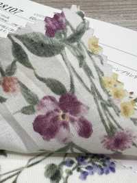28107 60 Tranh In Hoa Vải Cotton Lawn Màu Nước Chỉ SUNWELL Ảnh phụ