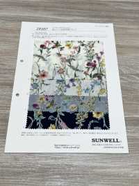 28107 60 Tranh In Hoa Vải Cotton Lawn Màu Nước Chỉ SUNWELL Ảnh phụ