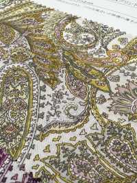 28109 60 Vải Cotton Lawn Paisley Cỏ Chỉ SUNWELL Ảnh phụ