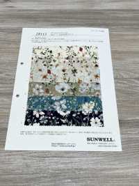 28113 60 Tranh In Hoa Vải Cotton Lawn Màu Nước Chỉ SUNWELL Ảnh phụ