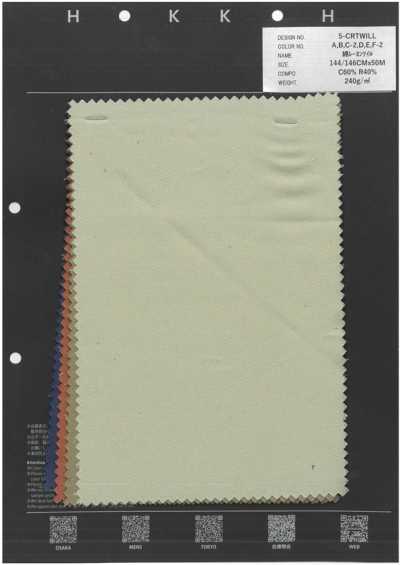 5-CRTWILL Vải Chéo Cotton Rayon