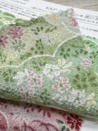 KKP2338-D-KUMONIHANA Futako Vải Chirimen Mây Và Hoa Uni Textile Ảnh phụ