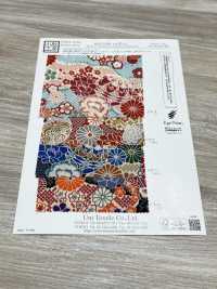 KKP2338-D-HANAZUKUSI Hoa Futako Vải Chirimen Uni Textile Ảnh phụ