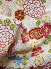 KKP2338-D-HANAKOMATI Futako Vải Chirimen Hanakomachi Uni Textile Ảnh phụ