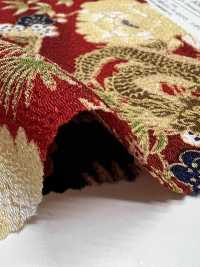 KKP2338-D-BOTANRYU Rồng Mẫu đơn Futako Vải Chirimen Uni Textile Ảnh phụ