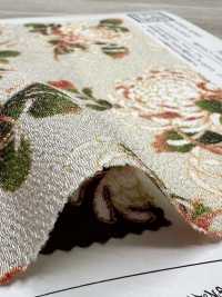 KKP2338-D-KIKUNOMAI Vũ điệu Hoa Cúc Futako Vải Chirimen Uni Textile Ảnh phụ