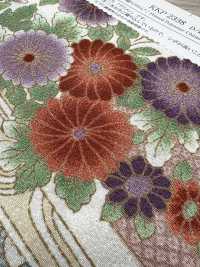 KKP2338-D-KIKUSUI Futako Vải Chirimen Kikusui Uni Textile Ảnh phụ