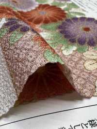 KKP2338-D-KIKUSUI Futako Vải Chirimen Kikusui Uni Textile Ảnh phụ