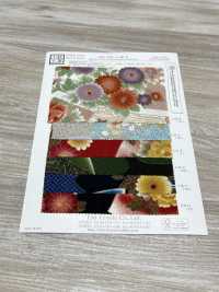 KKP2338-D-KIKUSUI Futako Vải Chirimen Kikusui Uni Textile Ảnh phụ