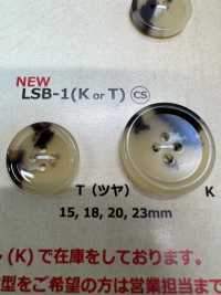 LSB1 Cúc Nhựa Resin 4 Lỗ Milky Sừng Trâu DAIYA BUTTON Ảnh phụ