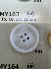 MY163 Cúc Nhựa Resin Bốn Lỗ Hình Sừng Trâu Nước DAIYA BUTTON Ảnh phụ