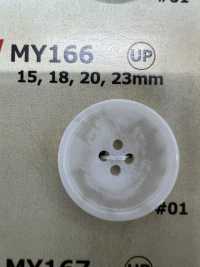 MY166 Cúc Nhựa Resin Bốn Lỗ Hình Sừng Trâu Nước DAIYA BUTTON Ảnh phụ