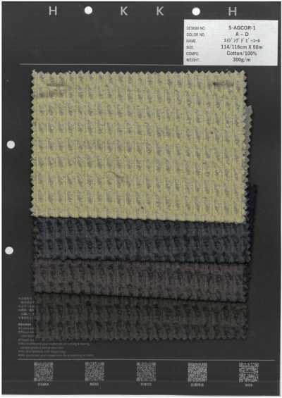 5-AGCOR-1 Corduroy Dobby Kiểu Vintage