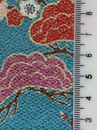 KKP2338-D-MATUNIUME Thông Và Mận Futako Vải Chirimen Uni Textile Ảnh phụ