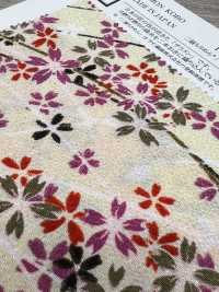 KKP2338-D-KUSAZAKURA Futako Vải Chirimen Kusa-zakura Uni Textile Ảnh phụ