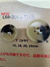 LSB2 Cúc Nhựa Resin 4 Lỗ Milky Sừng Trâu DAIYA BUTTON Ảnh phụ