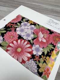 850584 Hoa Mẫu đơn Sang Trọng Họa Tiết Nhật Bản Vàng Scare Flower[Vải] VANCET Ảnh phụ