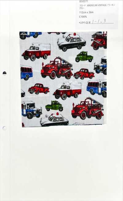 850571 Vải Broadcloth AMERICAN VINTAGE Xe Làm Việc