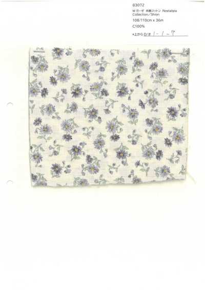 83072 Vải Gạc đôi Cotton Chưa Tẩy Trắng Nostalgia Collection / Shion