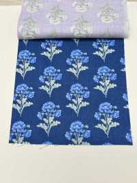 850573 SEVENBERRY® Scare Unbleached Cotton Soleil Blue / Wildflower[Vải] VANCET Ảnh phụ