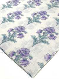 850573 SEVENBERRY® Scare Unbleached Cotton Soleil Blue / Wildflower[Vải] VANCET Ảnh phụ