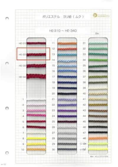 HE-320 Dây Xoắn Polyester (đặc) M