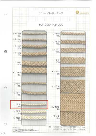 HJ-1018 Dây đay bện 8 tao M